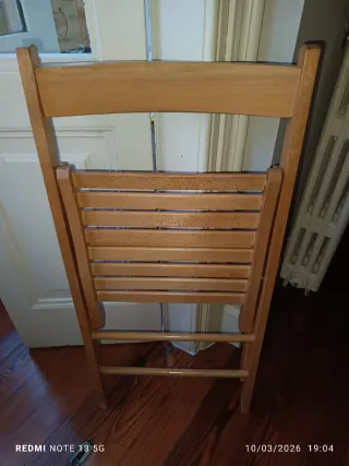 Sillas plegables y cojin