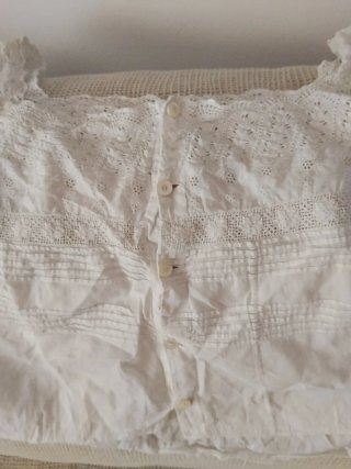 2 camisas/top antiguas hechas a mano