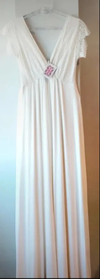 Vestido Tiffany Rose Blanco Talla M