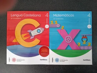 Lengua y matemáticas 4 Prim Santillana TRIMESTRE 3