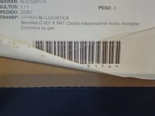 Cocina de gas hostelería