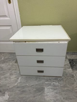 Cajonera blanca 3 cajones