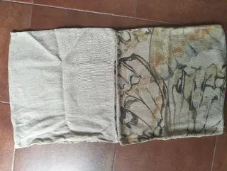 Funda de cojín estampado lino