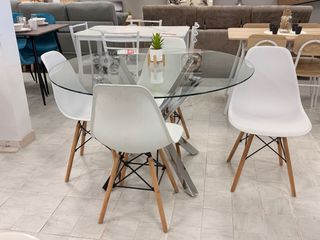 MESA REDONDA DE CRISTAL - ENVIO A CONTRAREEMBOLSO