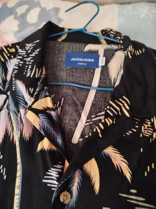 Camisa Hawaiana Jack&Jones Talla M Estampado Palme