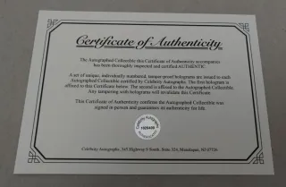 Foto Firmada Harrison Ford - Star War certificado