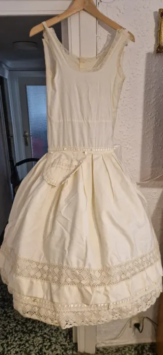 Cancán Fallera Niña Beige niña 8 a 12 años