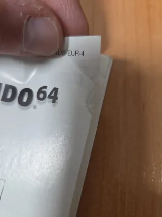 Manual Nintendo 64 Precauciones