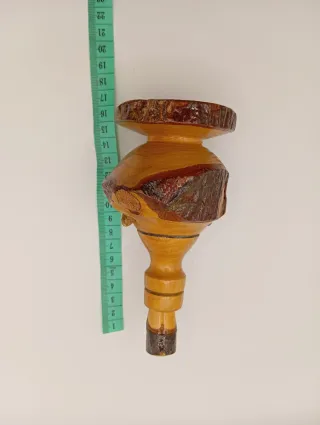 Bottiglia decorativa vintage in legno