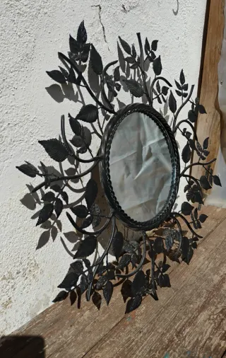 Espejo decorativo vintage hojas