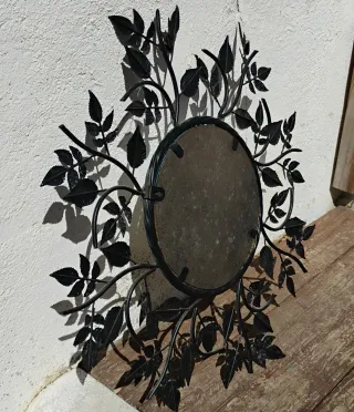 Espejo decorativo vintage hojas