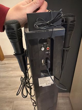 Karaoke Portátil Sunstech Negro