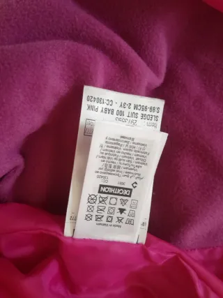 Buzo Nieve Niña Wedze Fucsia