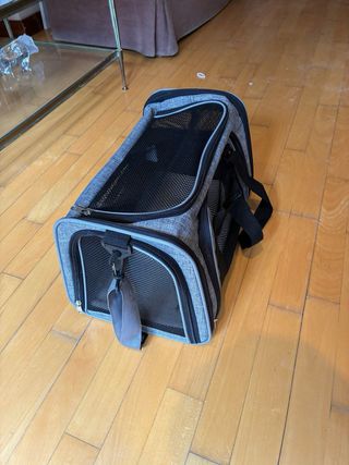 Transportín Perro/Gato Negro/Gris