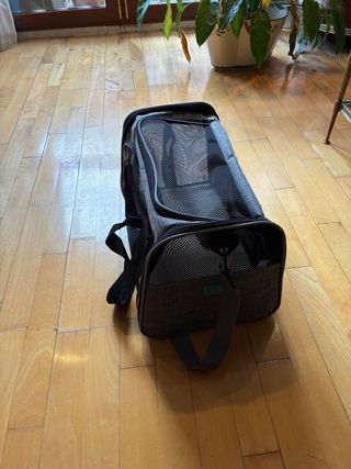 Transportín Perro/Gato Negro/Gris