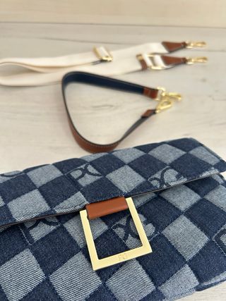 Bolso Vaquero PG Azul y Marrón