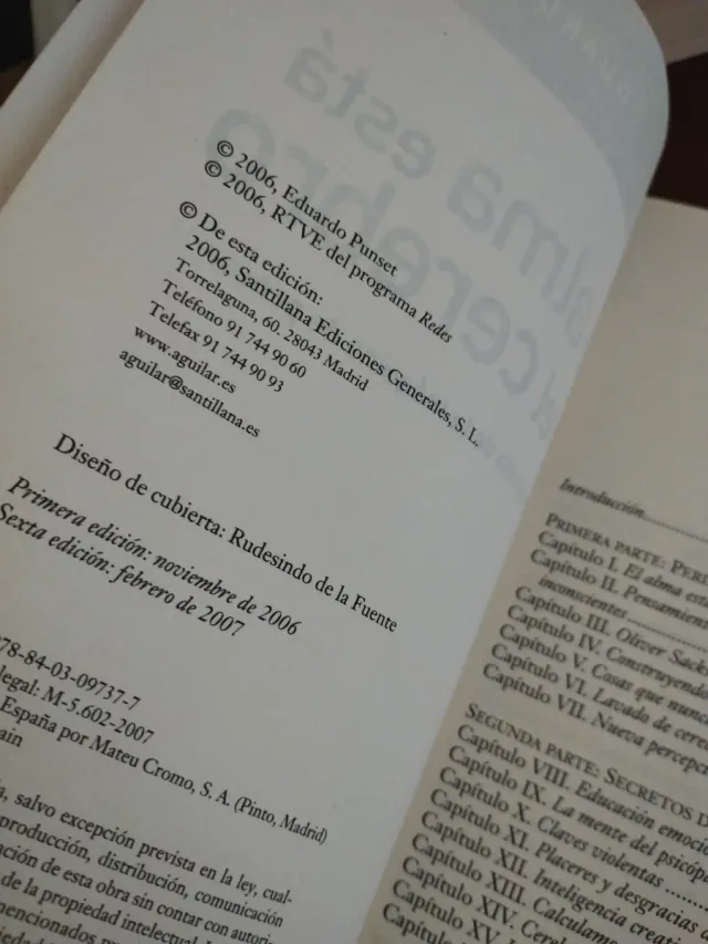 El alma está en el cerebro (OTROS GENERALES AGU...