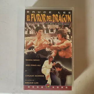 2 Películas VHS Bruce Lee: El Furor del Dragón y O
