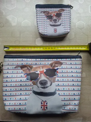 Juego 2 neceseres (perrito con gafas)