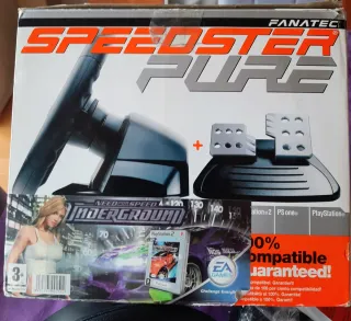 Volante Fanatec PS2 con pedales sin estrenar