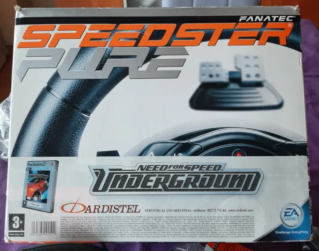 Volante Fanatec PS2 con pedales sin estrenar