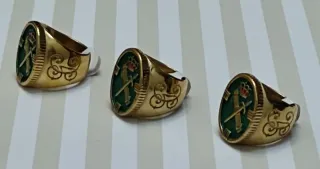 OFERTA ANILLO SELLO LOGO BAÑO ORO VARIAS TALLAS