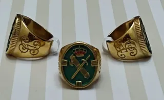 OFERTA ANILLO SELLO LOGO BAÑO ORO VARIAS TALLAS