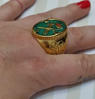 OFERTA ANILLO SELLO LOGO BAÑO ORO VARIAS TALLAS