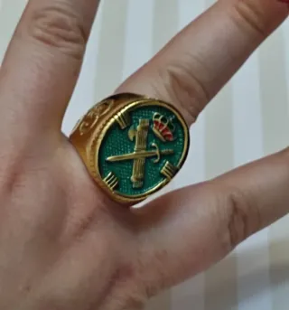 OFERTA ANILLO SELLO LOGO BAÑO ORO VARIAS TALLAS