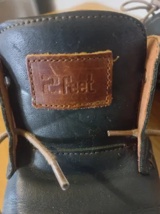 Zapatos de vestir cuero azul y marrón