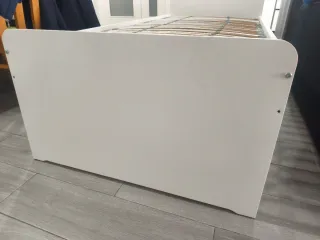 Cama individual SLAKT Ikea blanca