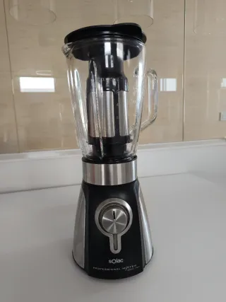 Batidora Vaso Cristal Solac