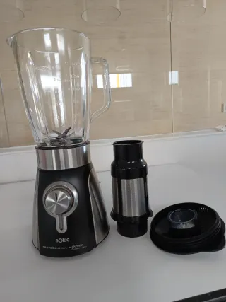 Batidora Vaso Cristal Solac