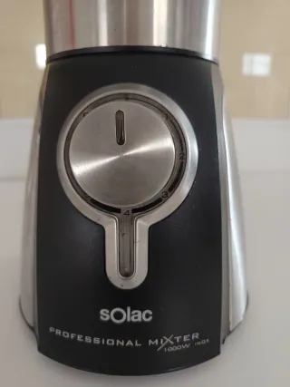 Batidora Vaso Cristal Solac