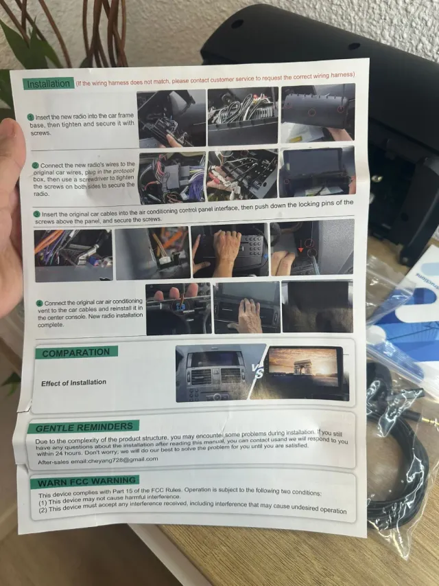 Tela de rádio para Mercedes C-Class 3 W204 S204