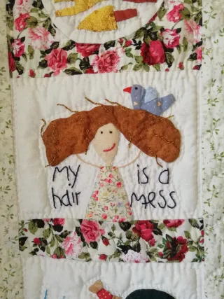 Panel patchwork Mi casa es un lío