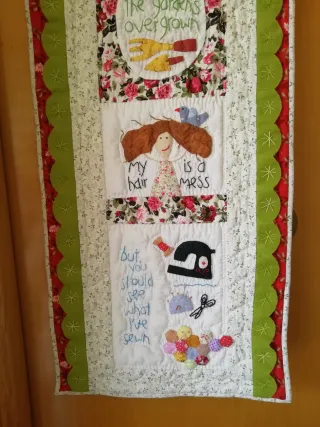 Panel patchwork Mi casa es un lío