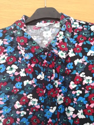 Vestido camisero Lefties estampado floral T-M