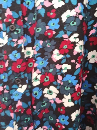 Vestido camisero Lefties estampado floral T-M