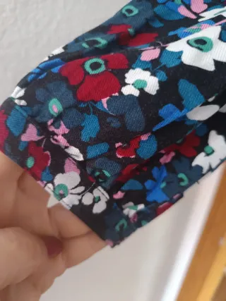 Vestido camisero Lefties estampado floral T-M