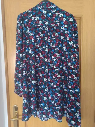 Vestido camisero Lefties estampado floral T-M
