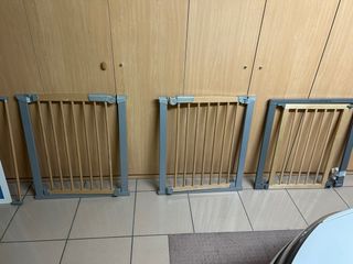 Barrera de seguridad para niños madera y metal