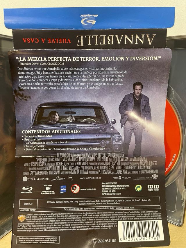 Blu-ray Annabelle Vuelve a casa