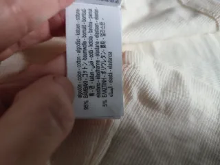 Camiseta Zara Algodón Talla S Beige