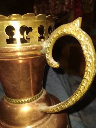 Antiguo Cobre mazizo gran pieza y oferta