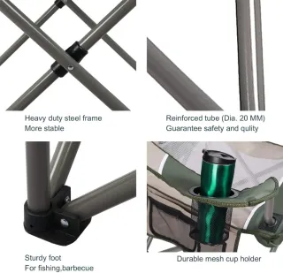 Silla Camping Plegable HIGH POINT SPORTS