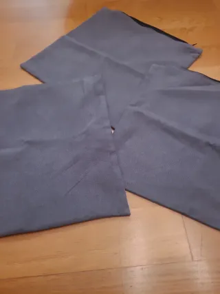 Fundas de cojín grises (tela)