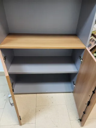 Estantería OFIPRIX madera y gris