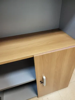 Estantería OFIPRIX madera y gris