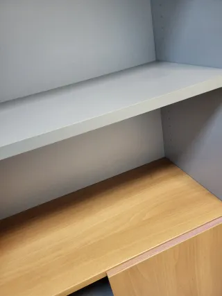 Estantería OFIPRIX madera y gris